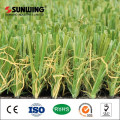 plastic artificial grass with flower for balcony landscaping